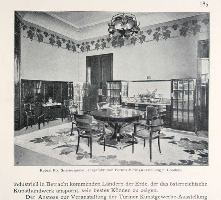Austrian Portois & Fix, Sideboard 'Model London', Vienna Secession, 1900