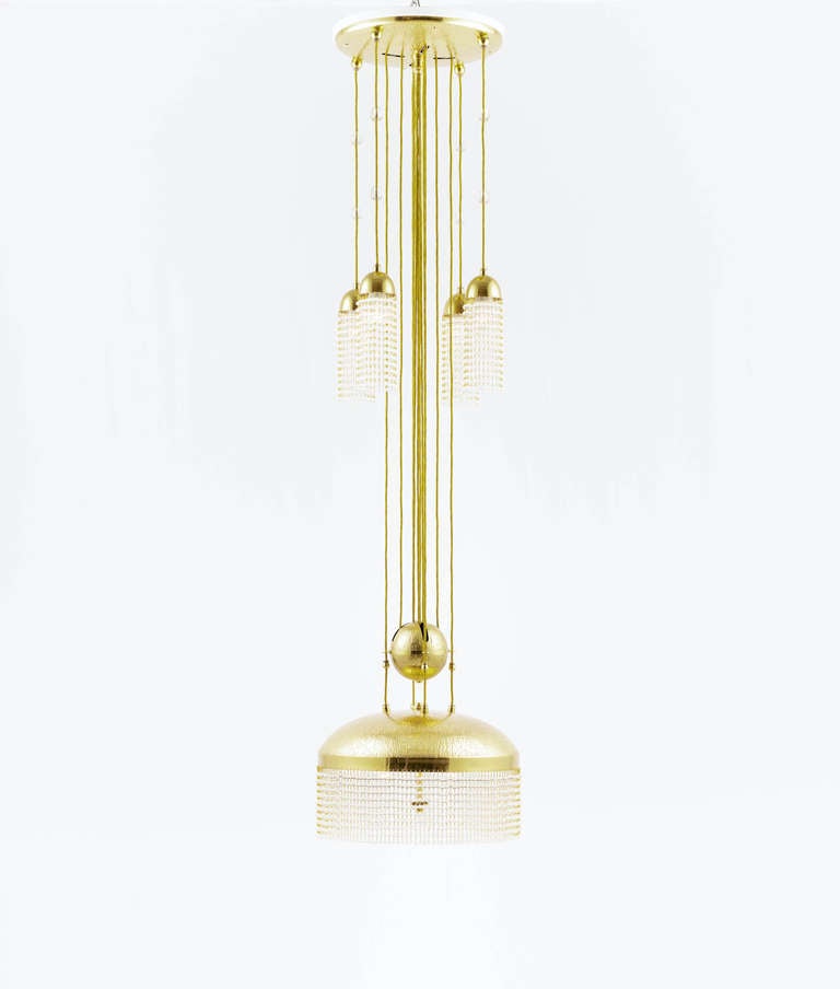 Hans Ofner attr. / Adjustable Chandelier / Vienna, around 1905
