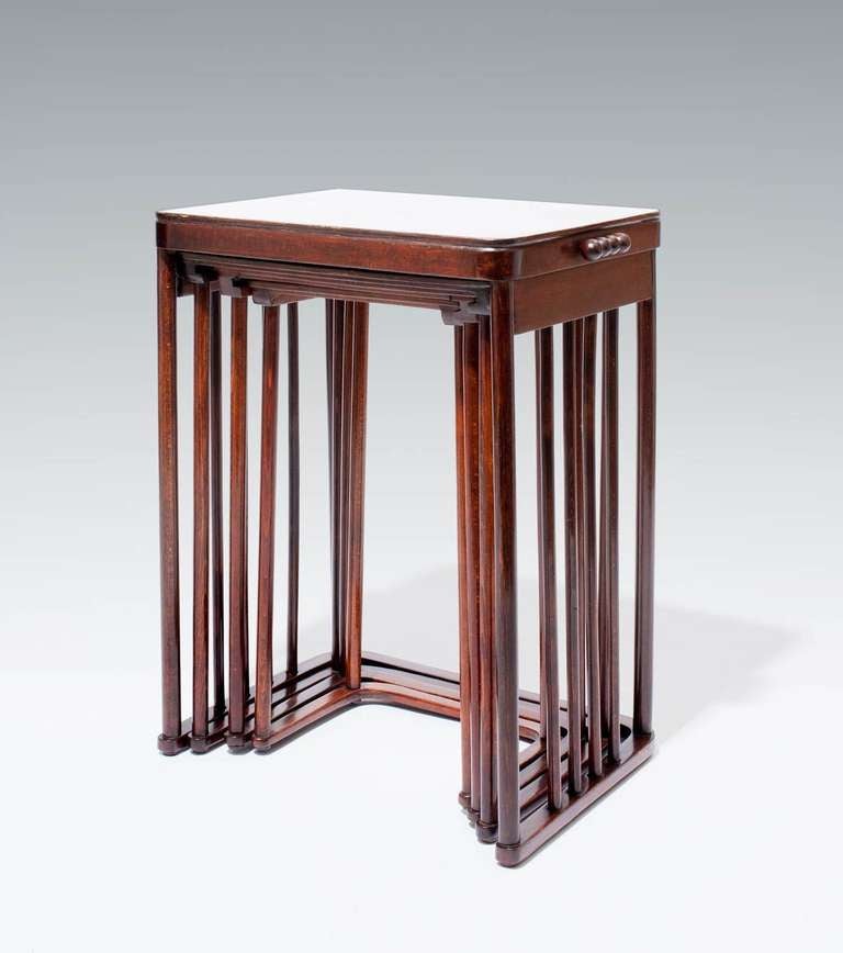 Josef Hoffmann / J. & J. Kohn Set Of Nesting Tables Vienna, 1905