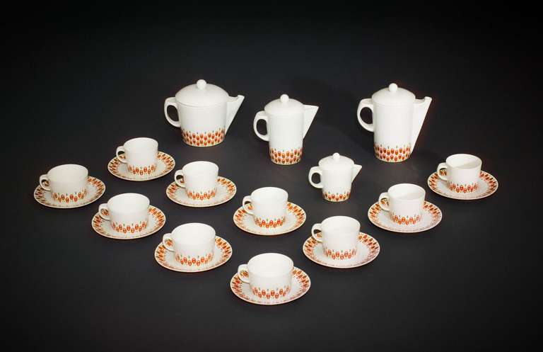 School of Professor Koloman Moser Tea and Coffee Set Vienna circa 1902