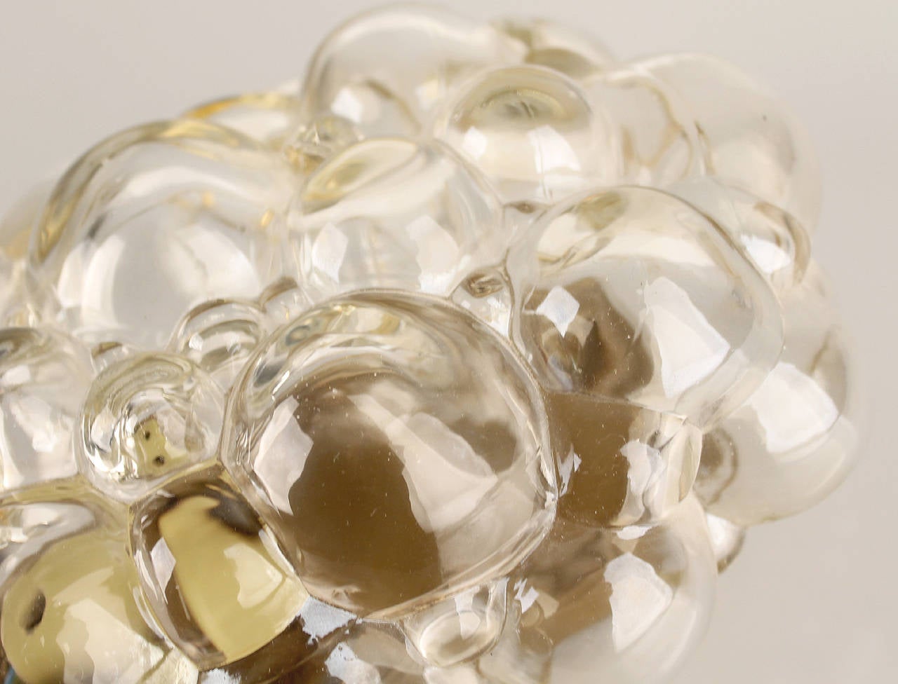 Pair of Bubble Glass Sconce Wall Lights Antique Lighting Light Brass 3