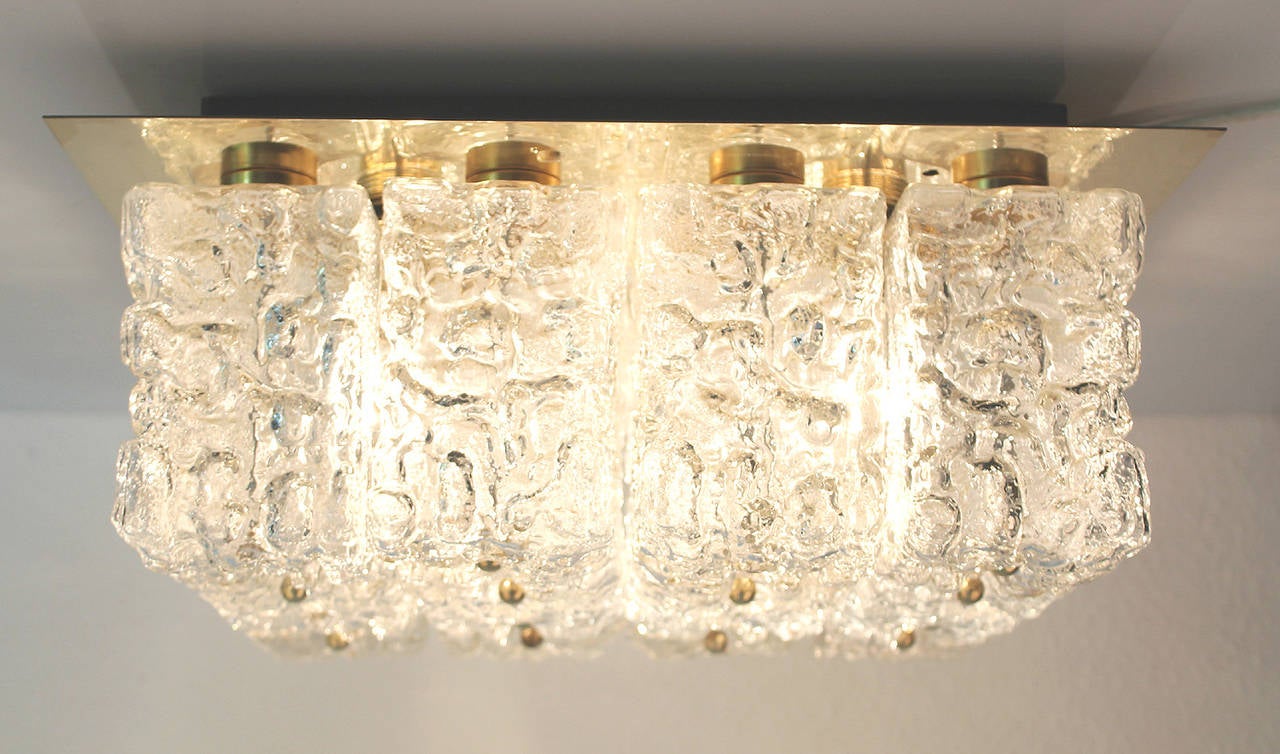 Limburg Glass Flush Mount Light Chandelier  In Excellent Condition In Bremen, DE