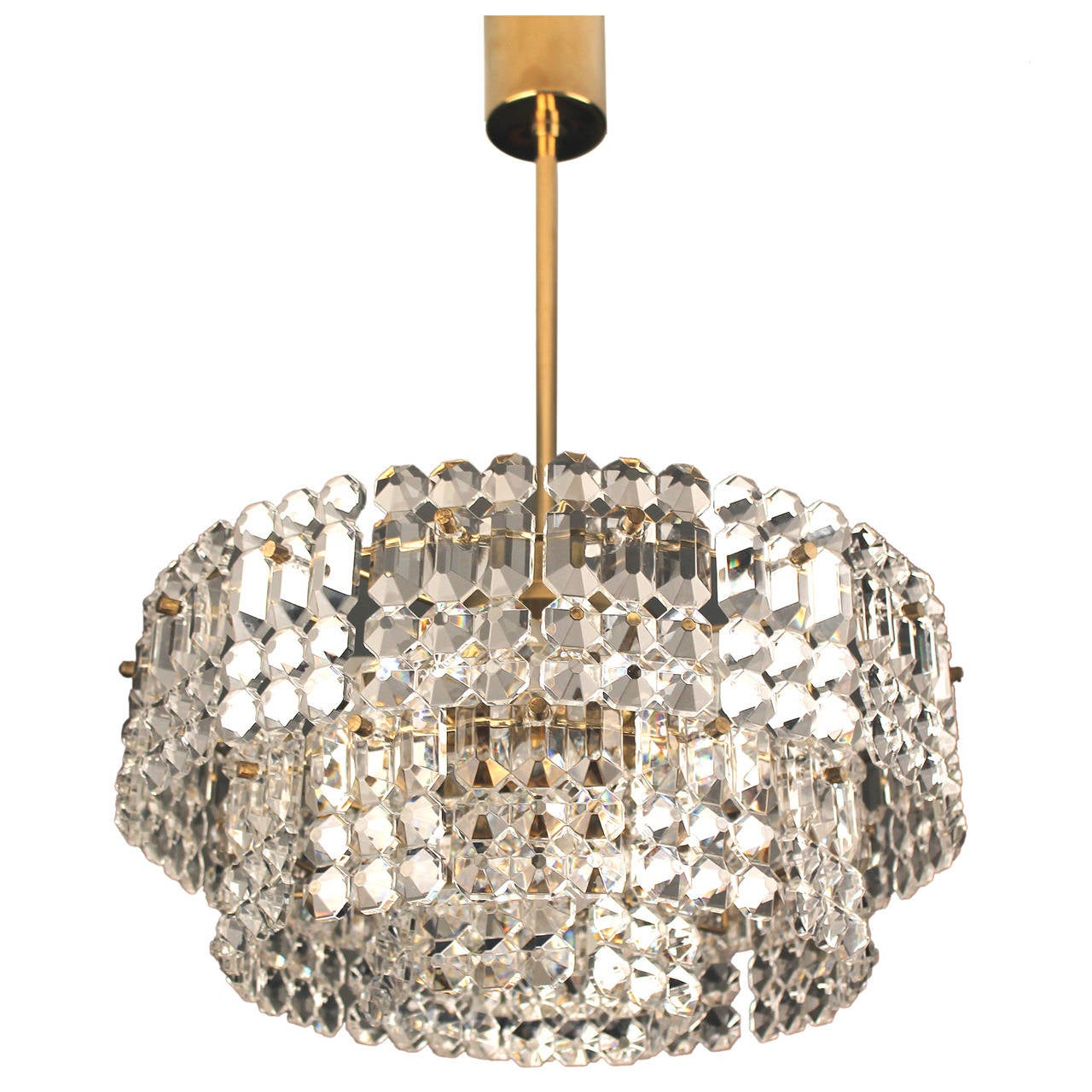 Kinkeldey Crystal Chandelier For Sale at 1stdibs