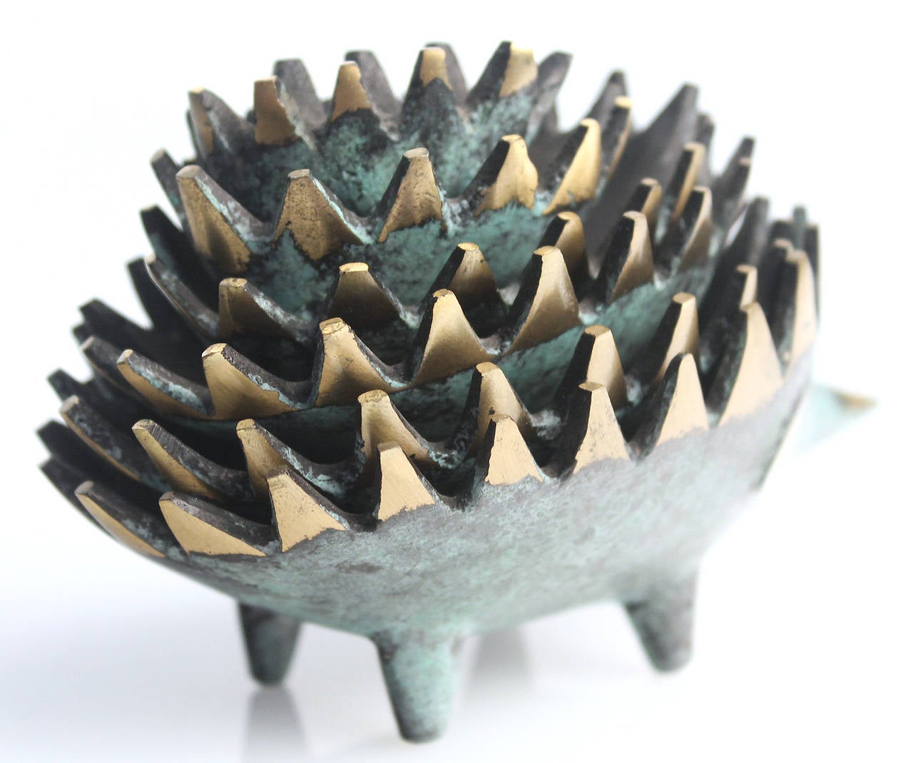 1960s Walter Bosse Bronze Hedgehog Carl Auböck Era Antique 4