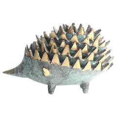 1960s Walter Bosse Bronze Hedgehog Carl Auböck Era Antique