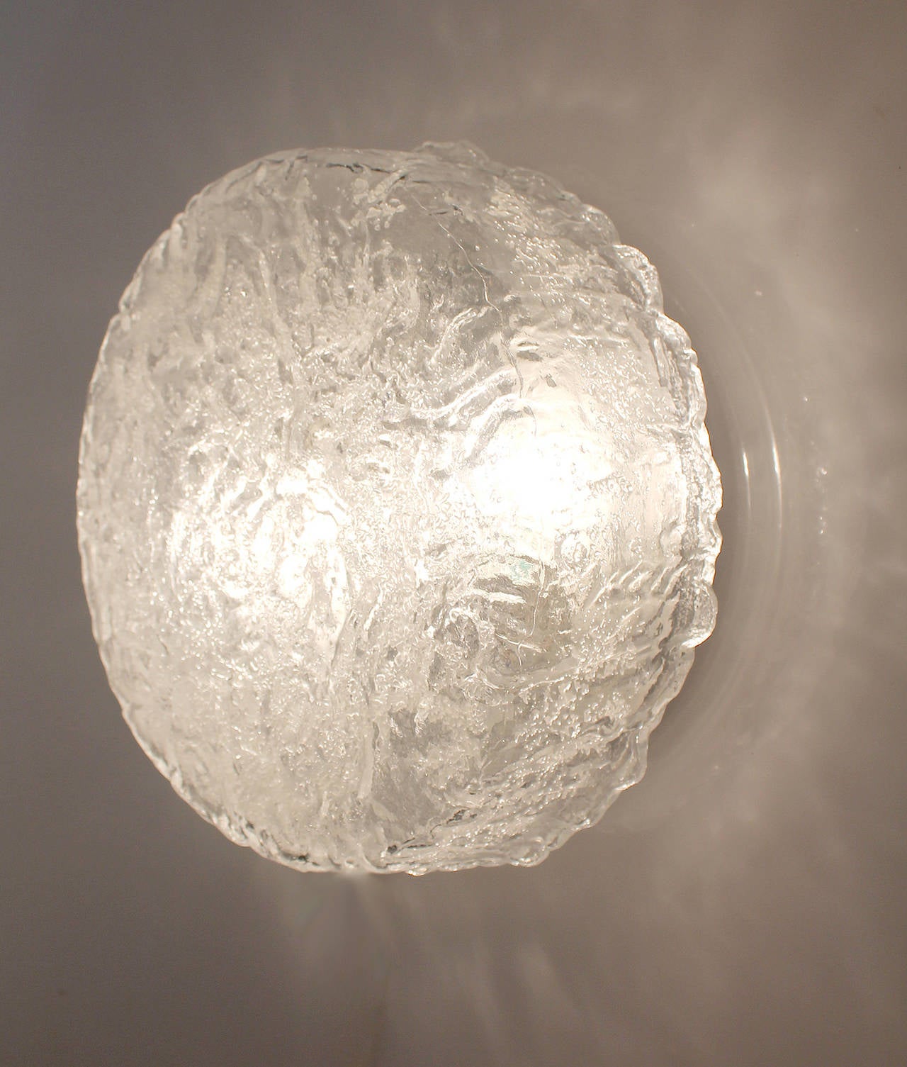 Metal Large Limburg Glass Sconce or Flush Mount Antique Lighting Light