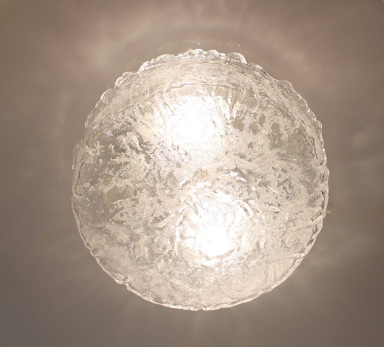 Glass Flush Mount Light / Sconce by Limburg  

 2 standard size bulb up to 60 watts