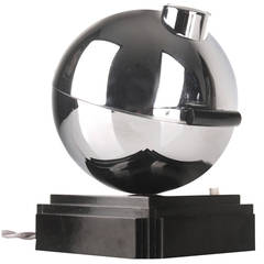 French Art Deco Horoplafon Clock Case with Time Projector Lamp Machine Age 5