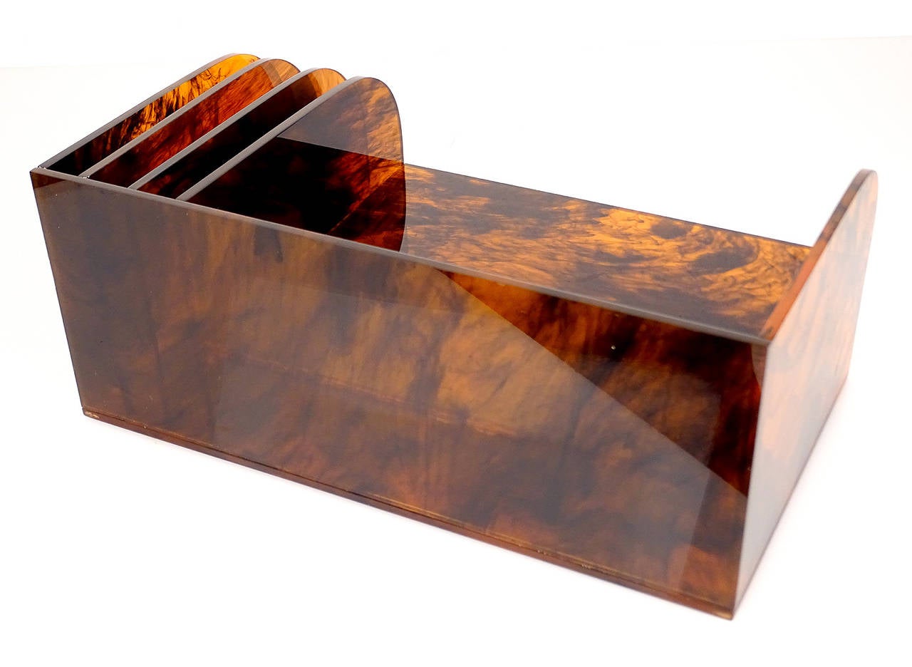 Aldo Tura Style Desktop Divided Tray Organizer Desk Storage Office