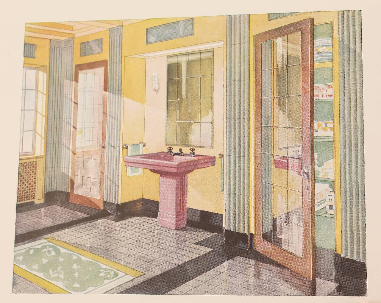 1931 Art Deco Bathroom Interior Design Architecture