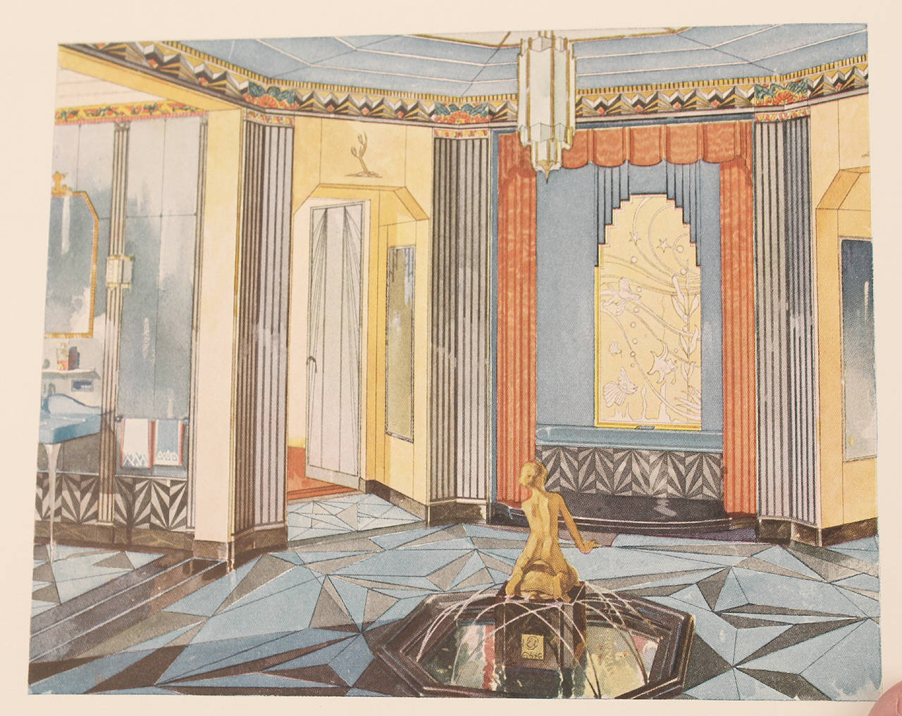 1931 Art Deco Bathroom Interior Design Architecture Reference Book In Excellent Condition In Bremen, DE