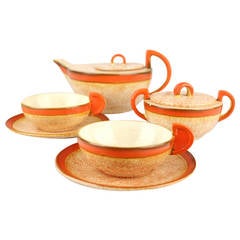 Georg Schmider Art Deco Bauhaus Design Tea Set in the Style of Marianne Brandt 2