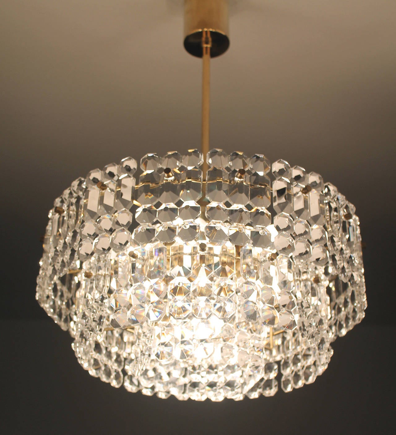 Kinkeldey Crystal Chandelier For Sale at 1stdibs