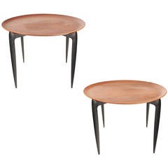 Pair Fritz Hansen Side Couch Table, Engholm Willumsen Danish Modern Desig 8