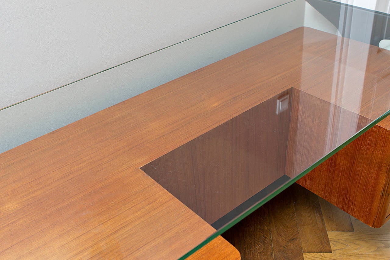 Brass Desk by Vittorio Dassi, Italy, circa 1950