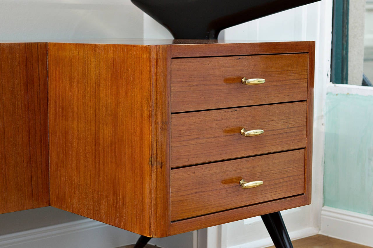 Italian Desk by Vittorio Dassi, Italy, circa 1950
