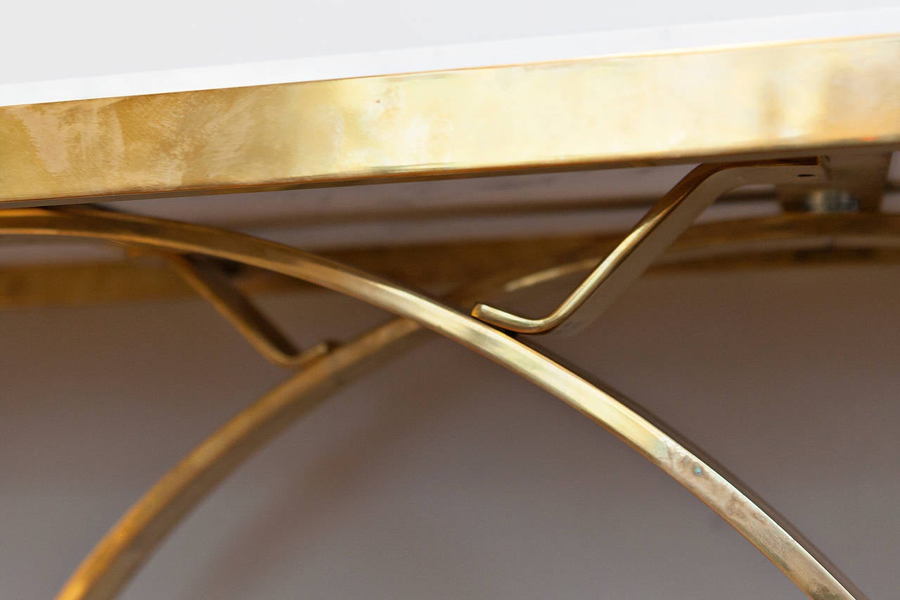 Brass Console Table, Attributed to Pierre Cardin, France, circa 1970 2