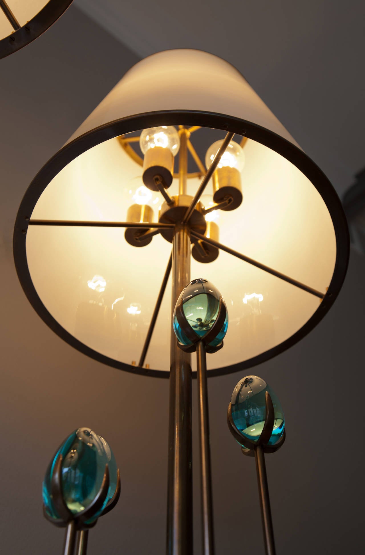 Pair of Floor Lamps by Roberto Giulio Rida In Excellent Condition In Munich, DE