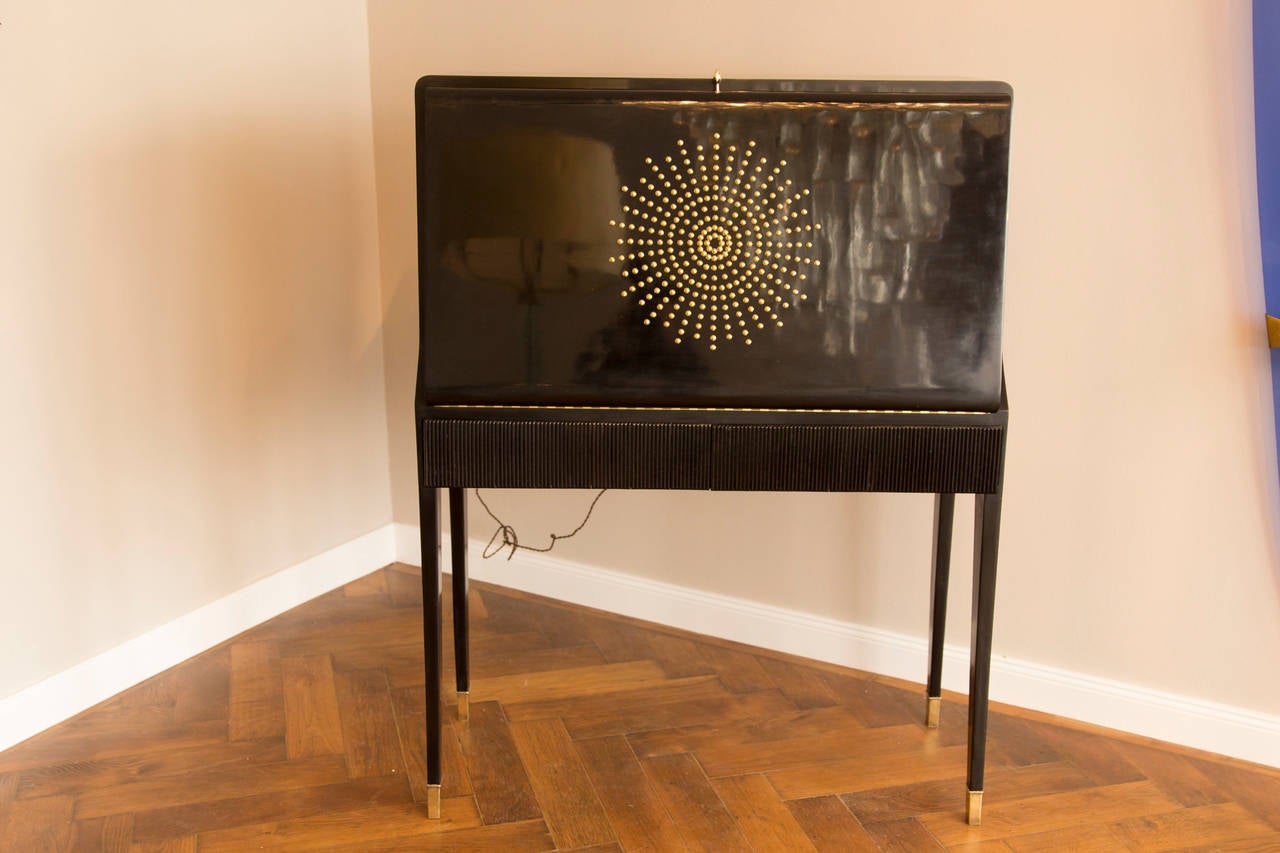 Mid-Century Modern Bar Cabinet, France circa 1945