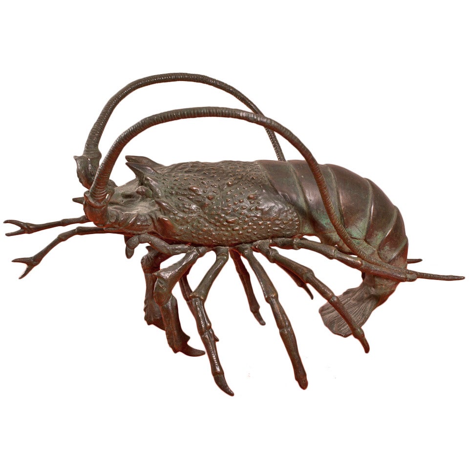 Bronze Lobster, France, circa 1940