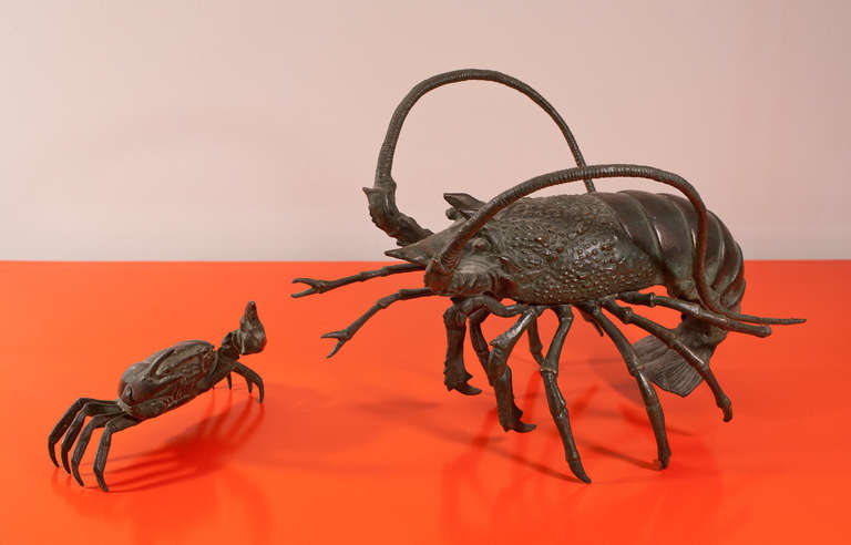Bronze Lobster, France, circa 1940 In Excellent Condition In Munich, DE