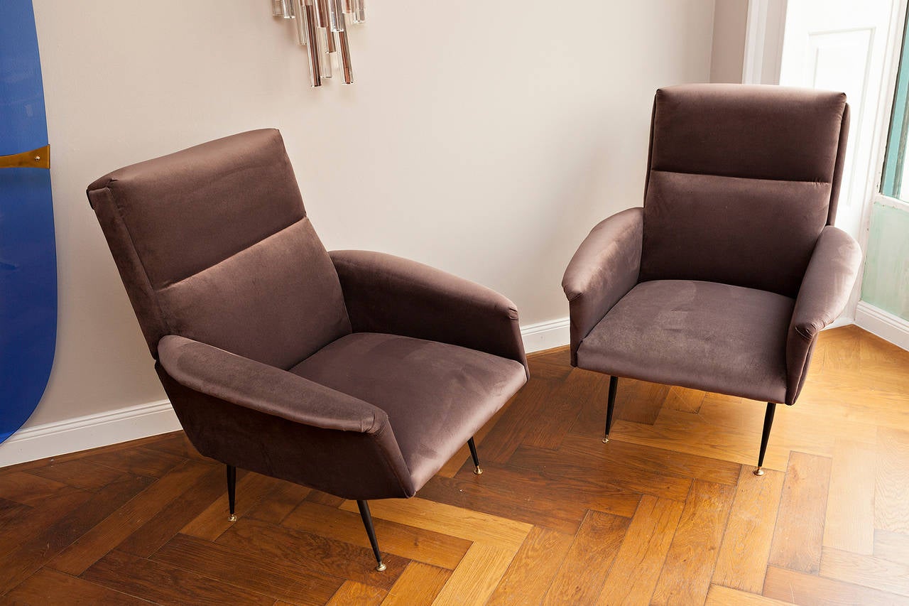 Pair of Armchairs, Italy circa 1950