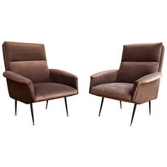Vintage Pair of Armchairs, Italy circa 1950