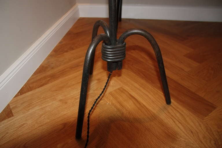 Jean Royère, Iron Floor Lamp, France 1945 In Good Condition In Munich, DE
