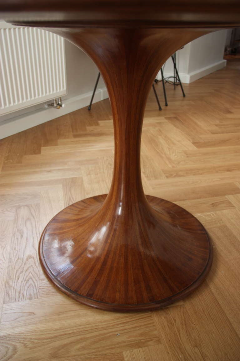 Luigi Massoni, Pedestral Dining Table, Rosewood, Italy 1967 For Sale 2