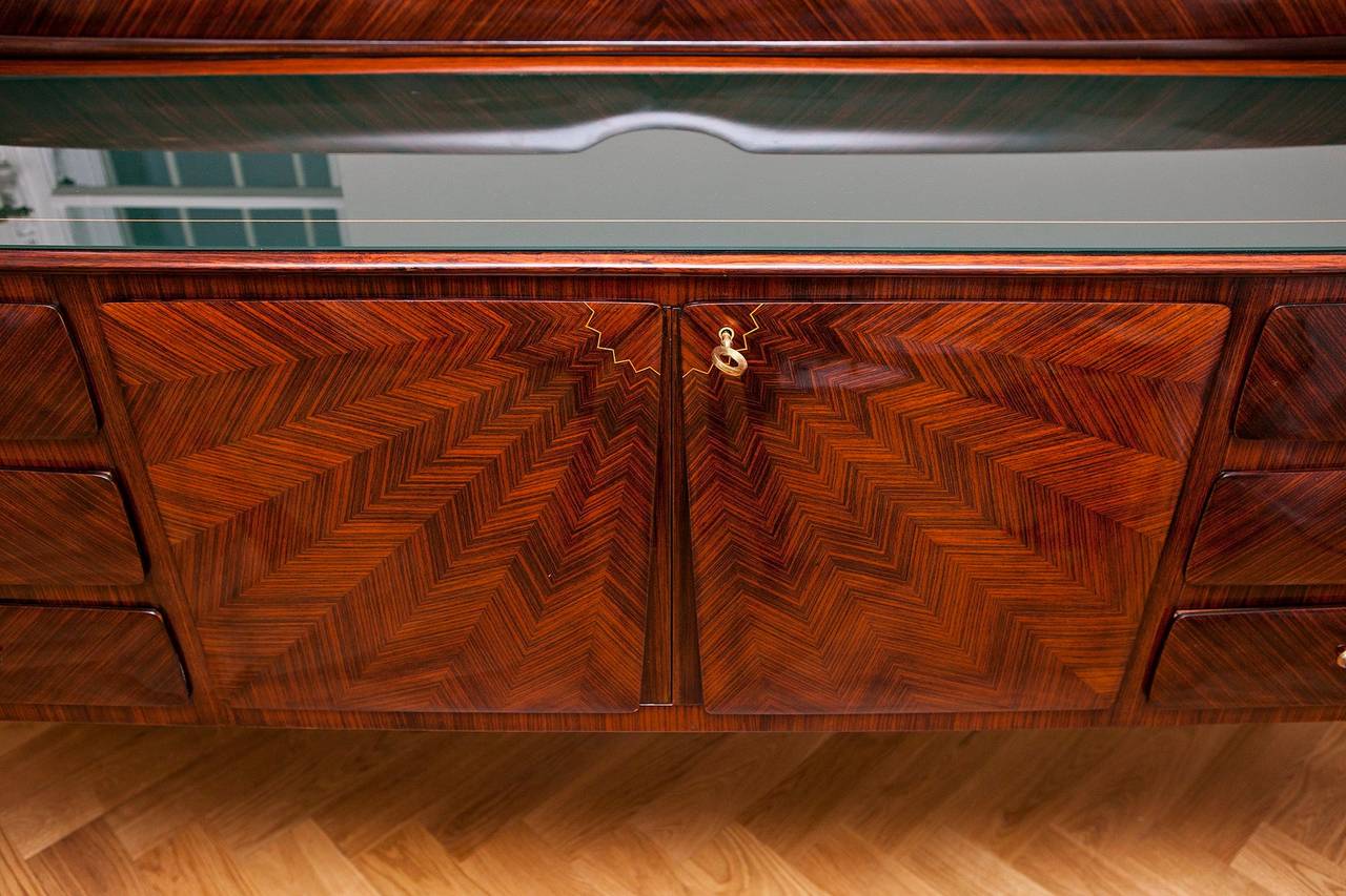 Etched Sideboard by Paolo Buffa, Italy, circa 1950