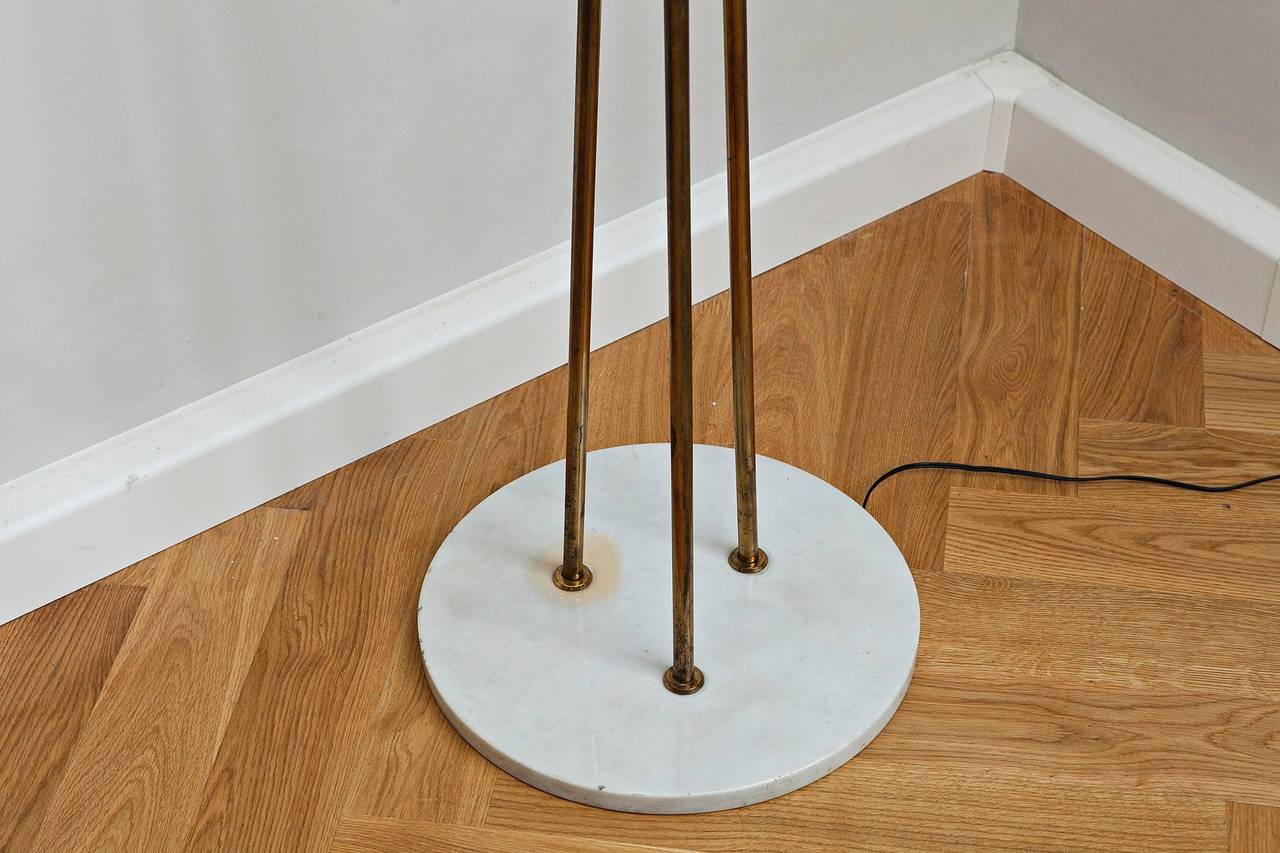Italian Gaetano Scolari, Floor Lamp, Stilnovo Mod. 4075, Italy, circa 1950 For Sale