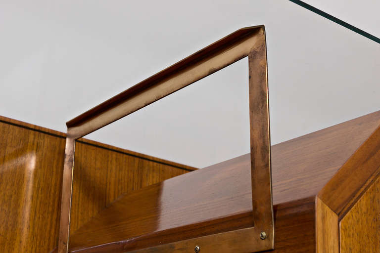 Brass Suspended Sideboard, Italy circa 1950