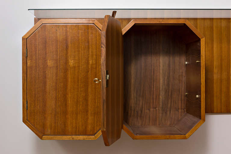 Suspended Sideboard, Italy circa 1950 In Excellent Condition In Munich, DE