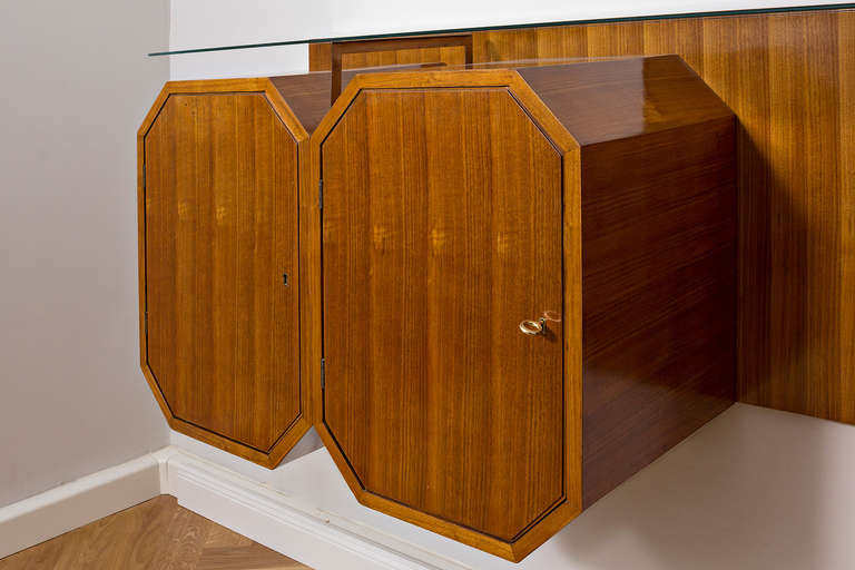 Italian Suspended Sideboard, Italy circa 1950