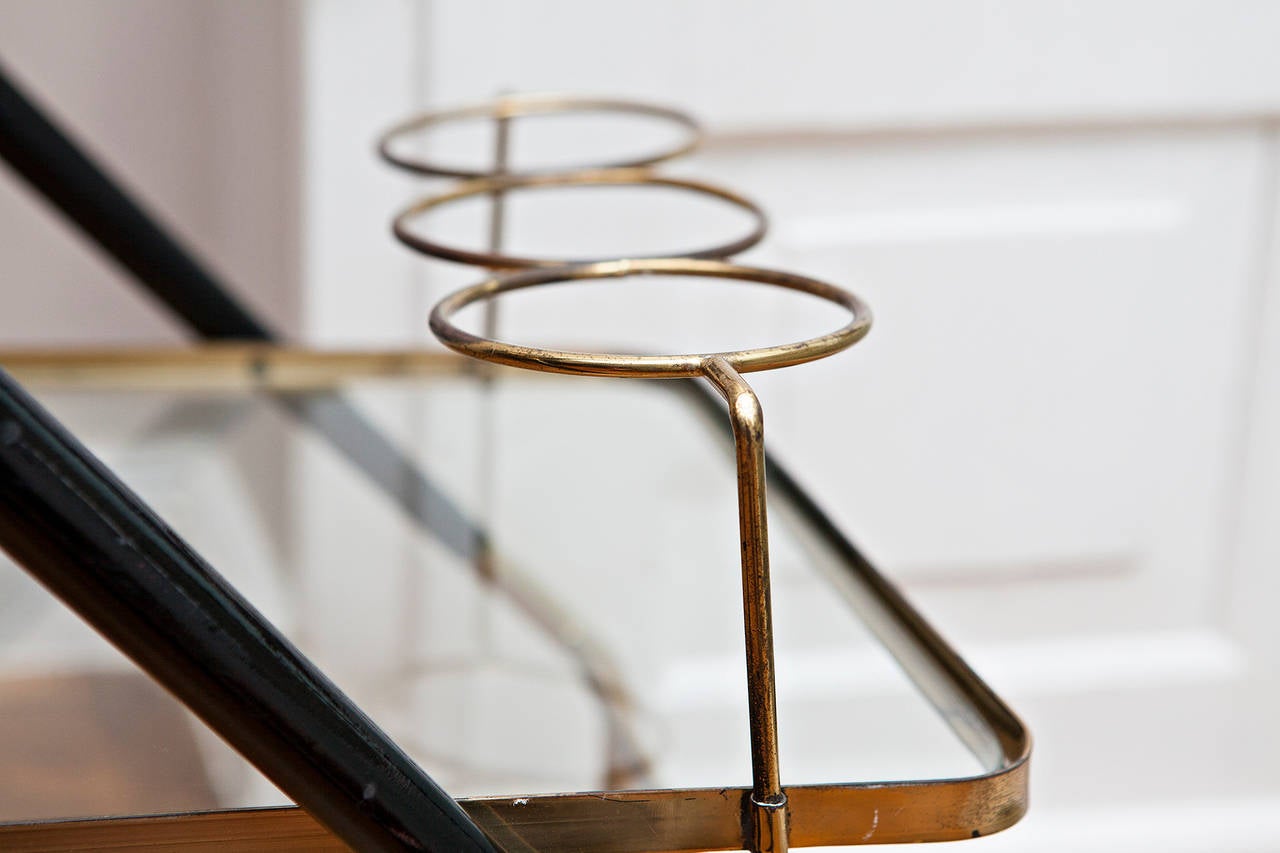 Lacquered Bar Cart by Cesare Lacca, Italy, circa 1960