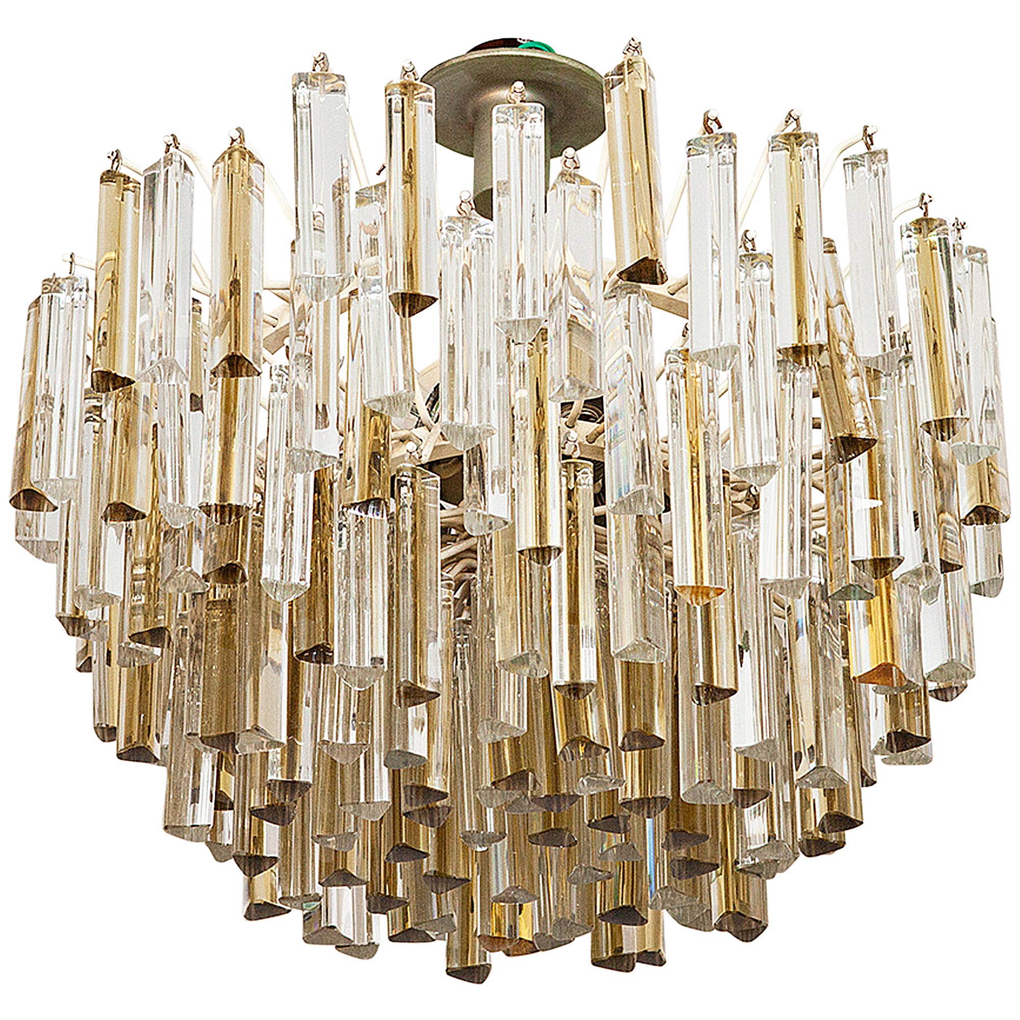 Chandelier by Venini, Trilobo, Itlay, circa 1965