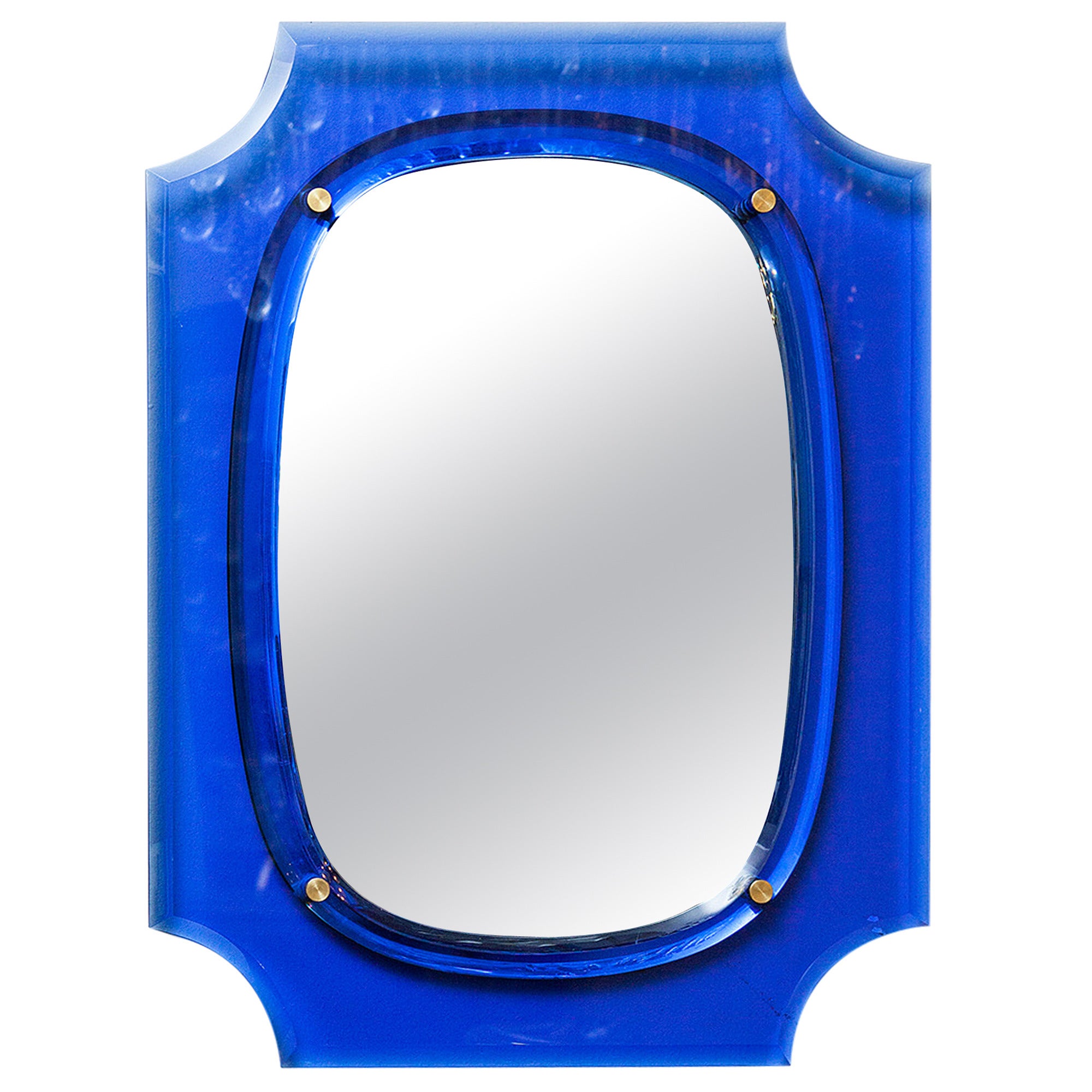 Cristal Art Mirror, Italy circa 1970 For Sale