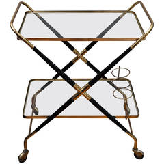 Vintage Bar Cart by Cesare Lacca, Italy, circa 1960