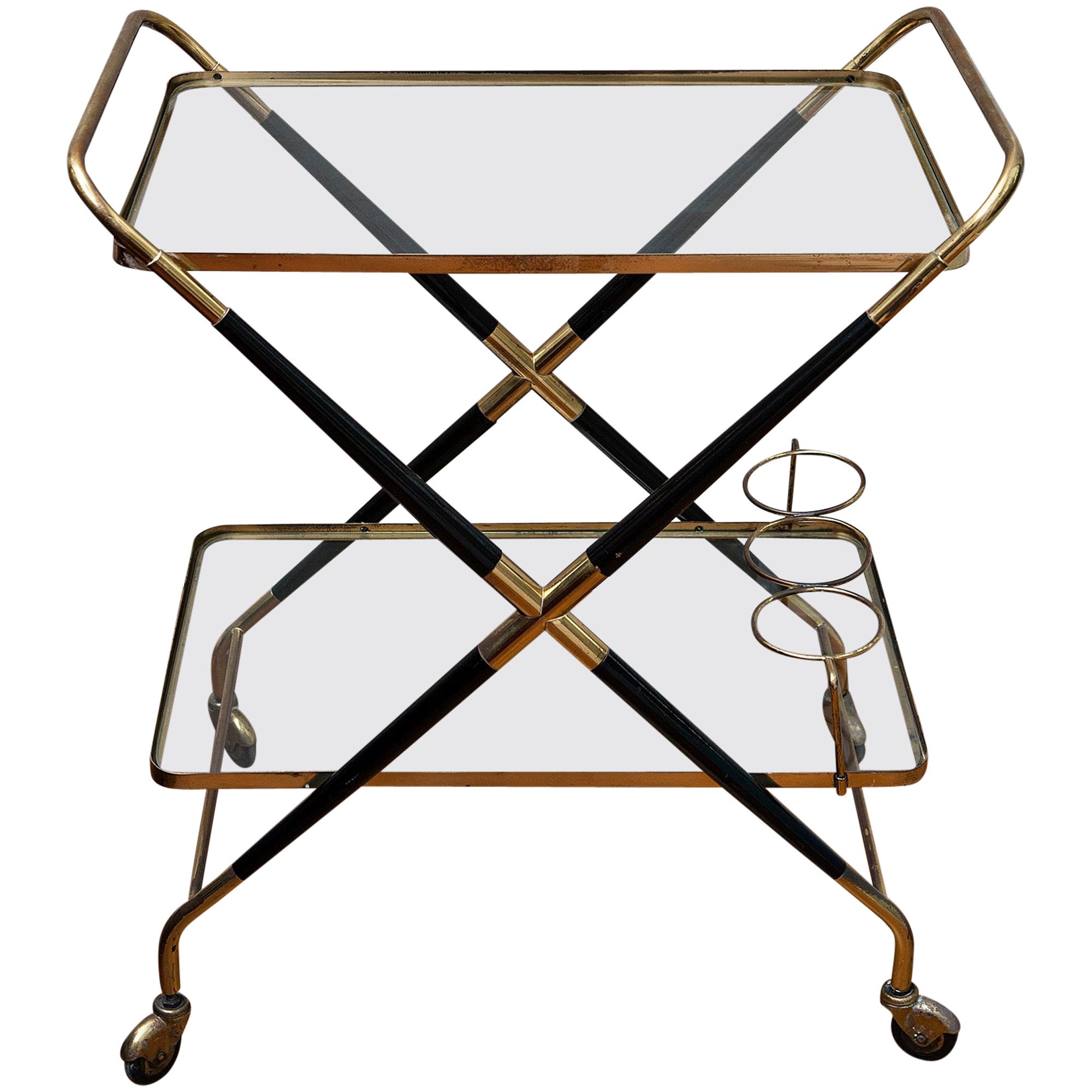 Bar Cart by Cesare Lacca, Italy, circa 1960