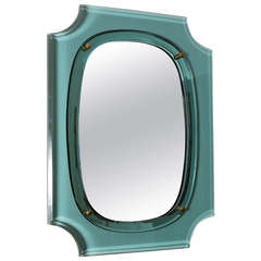 Elegant Mirror in the Style of Fontana Arte, Italy, circa 1950