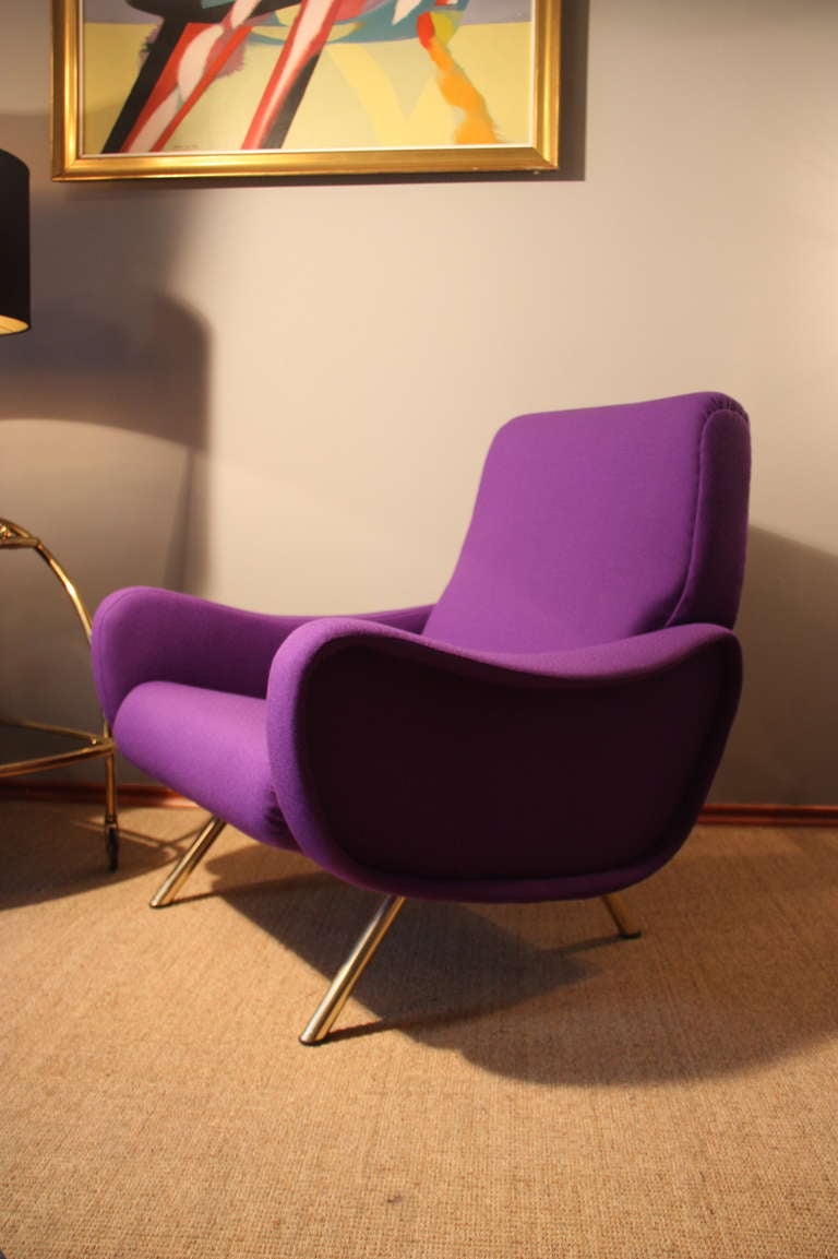 Mid-Century Modern Marco Zanuso, Lady chair, for Arflex 1950, Kvadrat 