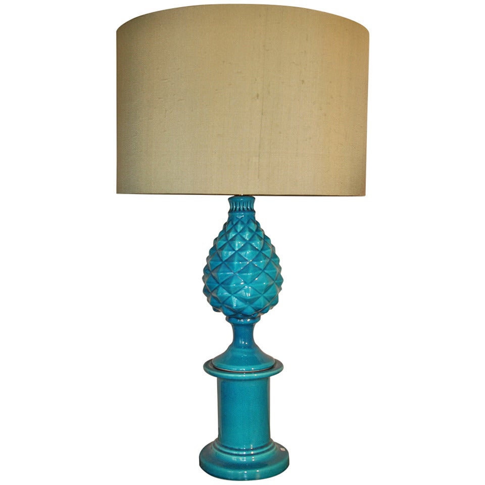Table lamp, Pol Chambost "Pineapple", France circa 1970 For Sale