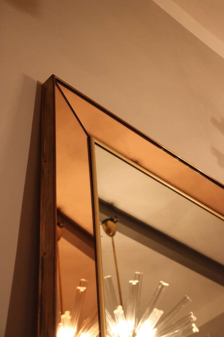 Extralarge Crystal Art Mirror/Console , Italy 1950 2