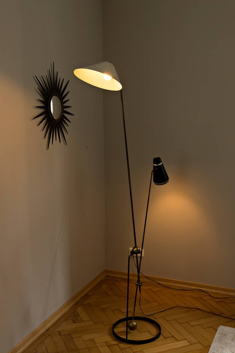 Mid-20th Century Pierre Guariche Equilibrium Floor Lamp, Disderot France, circa 1951