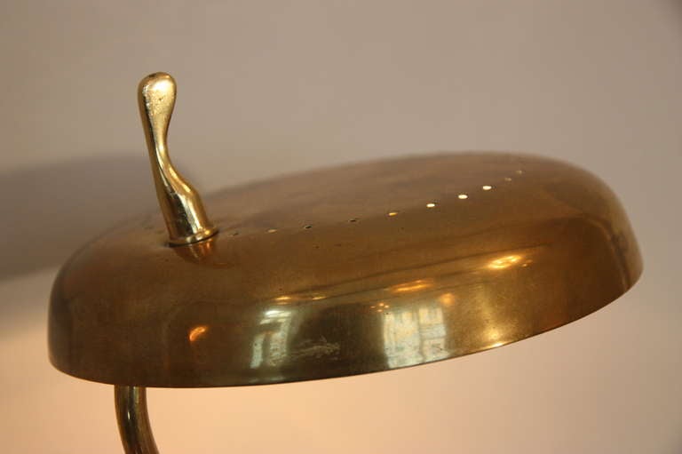 Mid-Century Modern Italian Table Lamp, Italy Circa 1950 For Sale