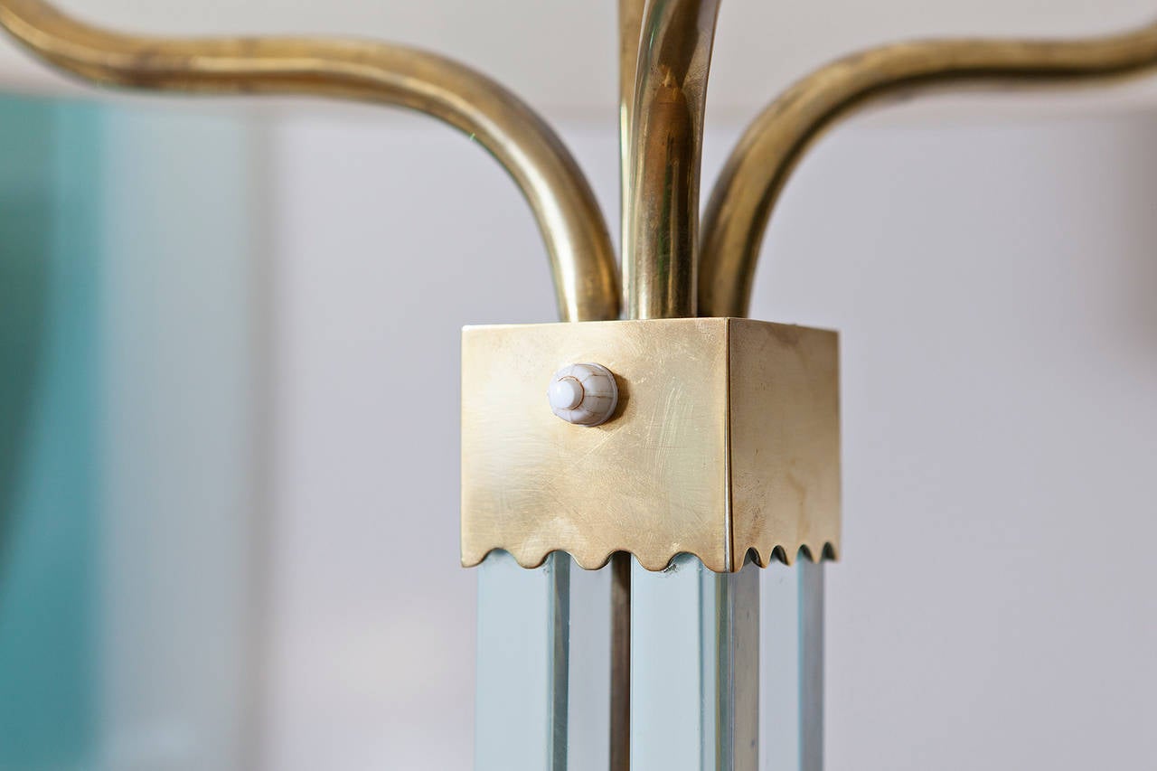 Mid-Century Modern Floor Lamp by Luigi Brusotti, Italy, circa 1949 For Sale