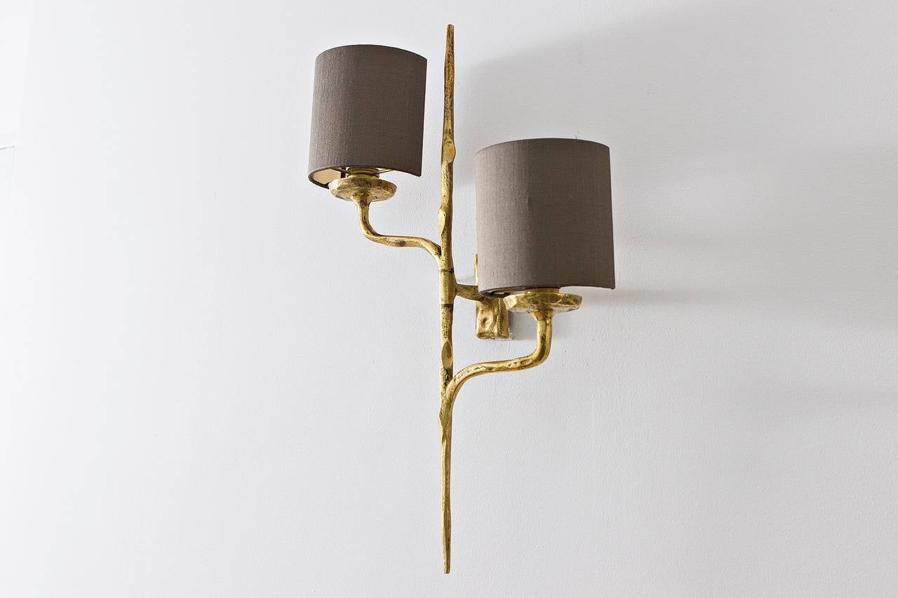 French Sconces attr. Felix Agostini, France circa 1960