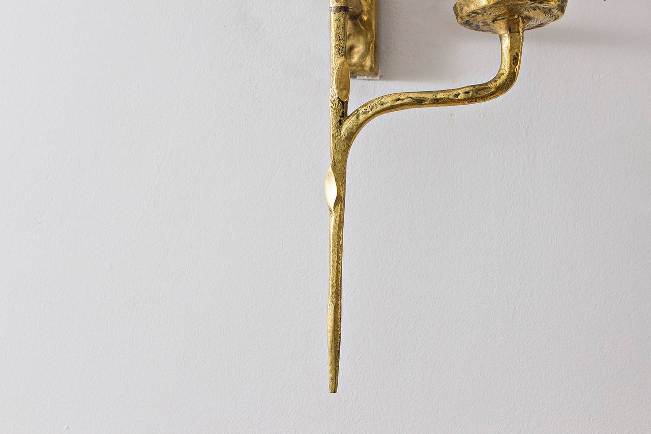 Sconces attr. Felix Agostini, France circa 1960 In Good Condition In Munich, DE