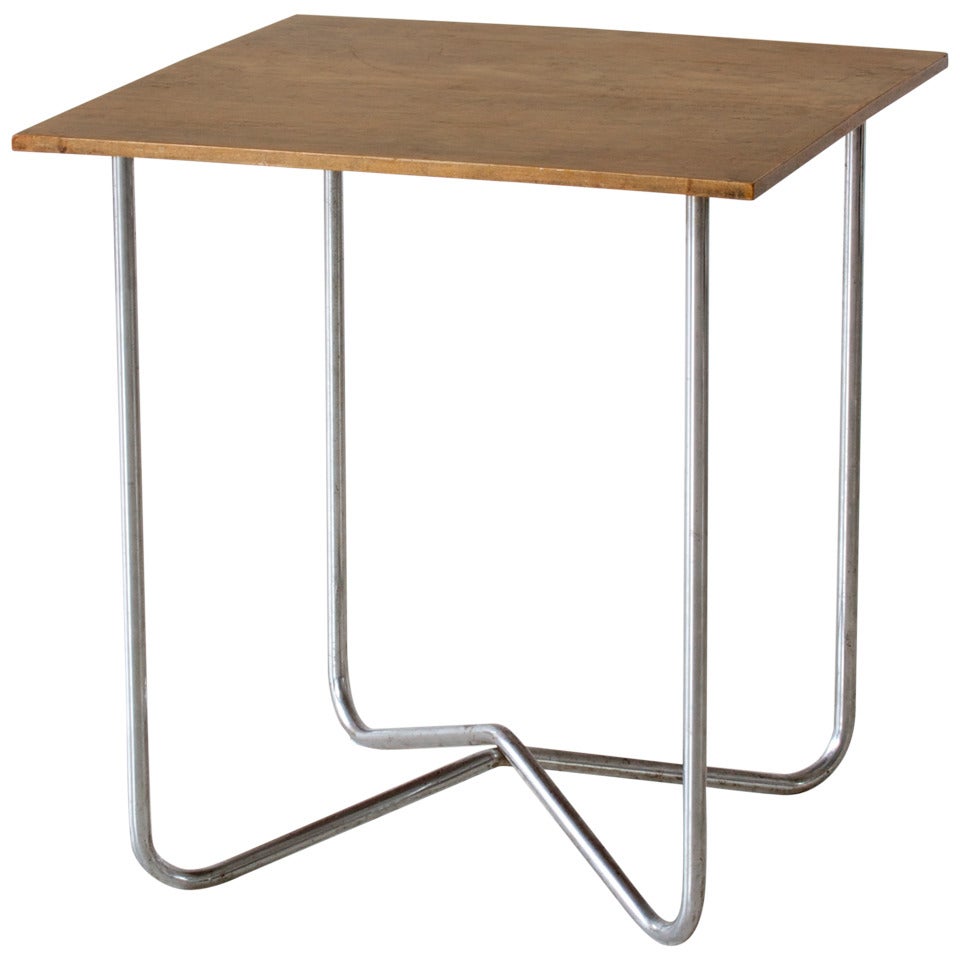 Early 1930s Tubular Steel Table For Sale