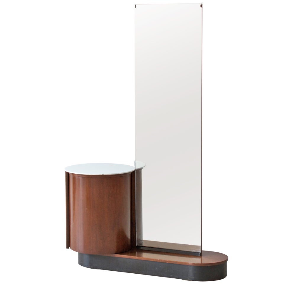 Standing mirror by Jindrich Halabala For Sale